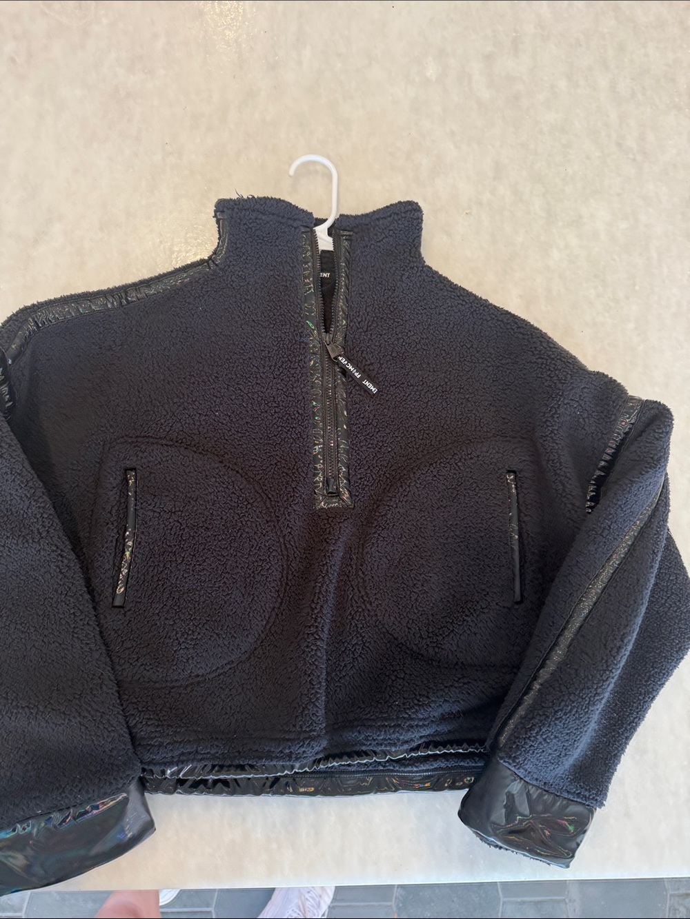 Free people movement Black Sherpa Pullover Jacket - Women